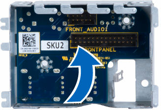 Wkręć śruby mocujące moduł USB 3.0 do obudowy panelu we/wy. 6. Umieść obudowę panelu we/wy we wnęce. 7.