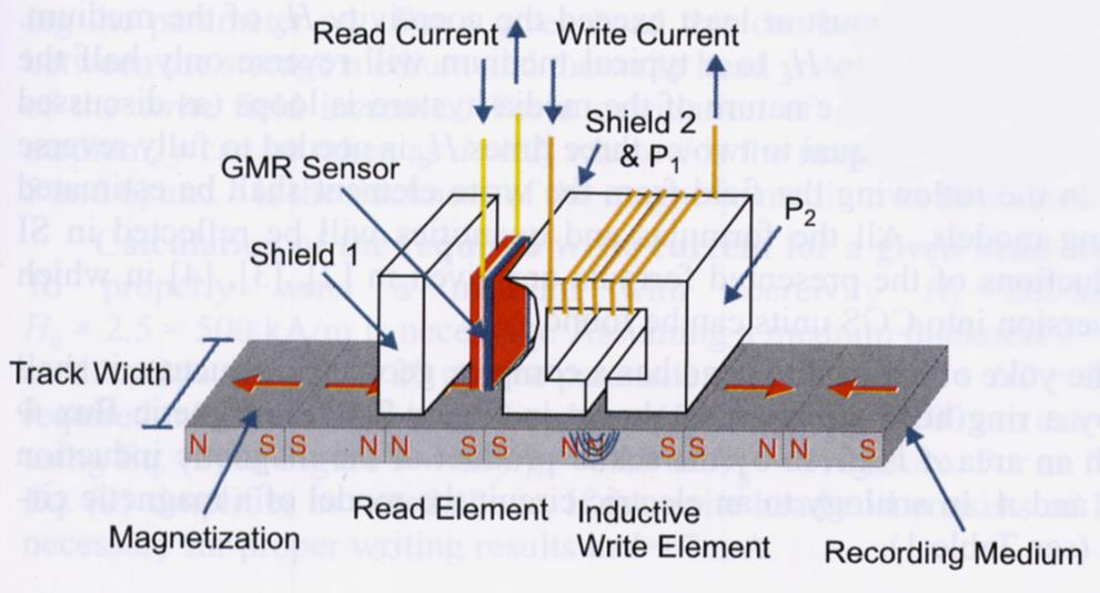 Schematic representation of a longitudinal recording process Magnetic force micrograph