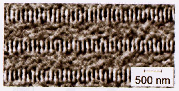 Track width is 350 nm recorded in antiferromagnetic coupled layers (AFC media)