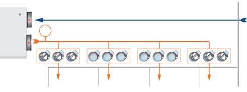 wentylacyjnych. To rozwiązanie nadaje się do systemów wentylacyjnych z niezależną zmianą strumienia powietrza.