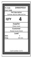 3. Kanban w przedsiębiorstwie Kluczowym elementem każdego systemu Kanban jest Karta. Sygnalizuje ona potrzebę przejścia materiałów w produkcji, elementu produkcyjnego, bądź materiałów od dostawcy.