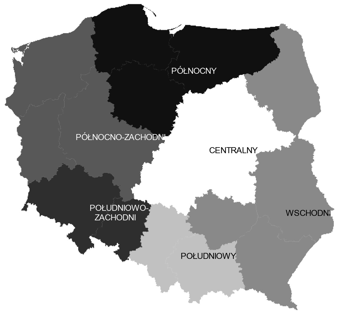 Wykorzystanie analizy wielogrupowej do porównania rynku pracy w regionach 7 region północno-zachodni województwa: wielkopolskie, zachodniopomorskie i lubuskie, region południowo-zachodni województwa: