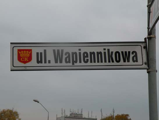 Fot. 1. Szyld z nazwą ulicy w Kielcach (fot. P. Kasprzyk). Photo 1. Signtable with the name of the street in Kielce (photo by P. Kasprzyk). Ryc. 1. Białe Zagłębie w woj. Świętokrzyskim.