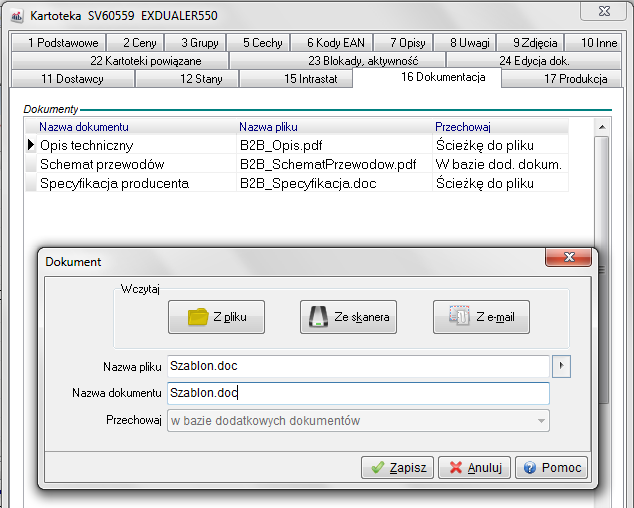 Dokumenty te można załączać poprzez wskazanie pliku, ze skanera lub z
