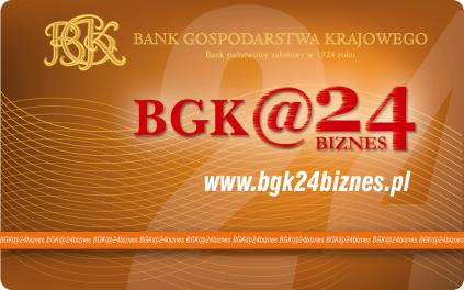 1. WSTĘP Dziękujemy Państwu za wybranie usługi bankowości elektronicznej Banku Gospodarstwa Krajowego BGK@24BIZNES.