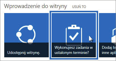 następnie wybierz pozycję Zadania > Zwiększ wcięcie, Zmniejsz wcięcie, Przenieś w górę lub Przenieś w dół. 2.