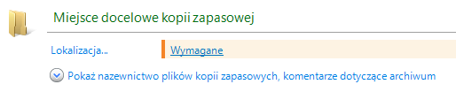 Korzystanie z formantów i określanie ustawień Za pomocą aktywnych formantów określ ustawienia i parametry planu tworzenia kopii zapasowych lub zadania odzyskiwania.