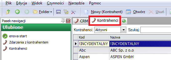 3.2 Otwieranie nowej zakładki oraz okna Otwarcie nowej zakładki odbywa się poprzez wciśnięcie klawisza CTRL oraz kliknięcie lewym