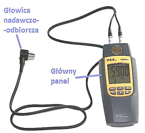 Włączamy grubościomierz klikając na przycisk ON/OFF. 4.