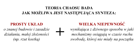 Układ chaotyczny- minimalna różnica w sposobie rzutu (np.