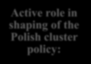 Cluster support 1/4 Active role in