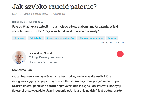 Odpowiedź Sponsorowana Marki Komunikacja marki Klienta z zainteresowanymi użytkownikami Natywny wpis z odpowiedzią marki Klienta lub eksperta Odpowiedzi są publikowane na pytania z danej