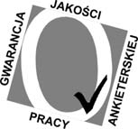 Znak jakości przyznany CBOS przez Organizację Firm Badania Opinii i Rynku 13 stycznia 2011 roku Fundacja Centrum Badania