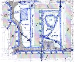 ADAM ZWOLIŃSKI, Wyznaczniki urbanistycznej transformacji zespołów mieszkaniowych 241 Il. 17. Schemat bezpośredniej rejestracji dla kryterium nawierzchni miękkich / twardych. Źródło: orac. Autora Fig.