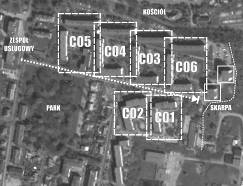 Na poniższej ilustracji przedstawiono zdjęcia stanu istniejącego wybranych do badań przestrzeni publicznych osiedla B.