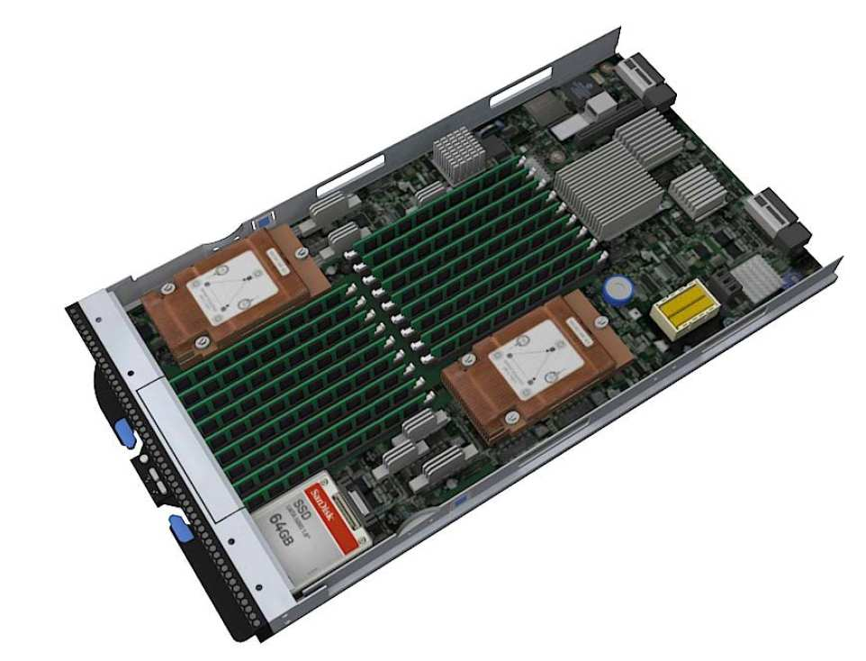 Blade HS22V Dual and redundant power & I/O connectors 2x Intel Xeon 5500 Processors (Nehalem EP) Additional Features Integrated RAID 0,1