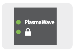 Gdy uruchomiona jest PlasmaWave Wybierz przycisk PLASMAWAVE/LOCK żeby uruchomić tryb PlasmaWave, gdy