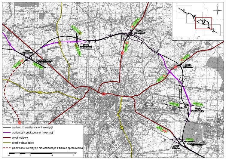 Odcinki północny i wschodni obwodnicy obejmowały opracowania wykonane w latach: 2000-2003 Biuro Planowania Rozwoju Warszawy odcinek S17: w.