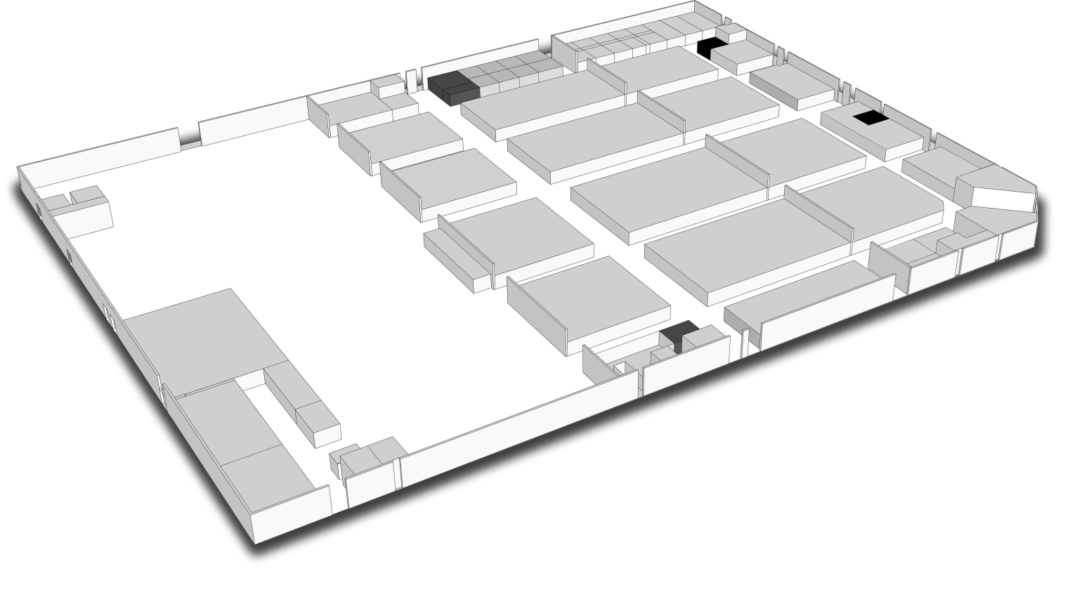 10 /plan hali F/ infrastruktura HALA F - INFRASTRUKTURA EVENT STREFA KONFERENCYJNA LEGENDA: REJESTRACJA PARAMETRY TECHNICZNE HALI F: BRAMA TOWAROWA powierzchnia zabudowy: 24 400 m2 możliwość