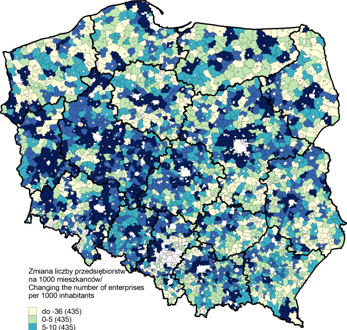 Identyfikacja czynników rozwoju przedsiębiorstw na obszarach wiejskich w Polsce... 365 Zaobserwowano m.in.