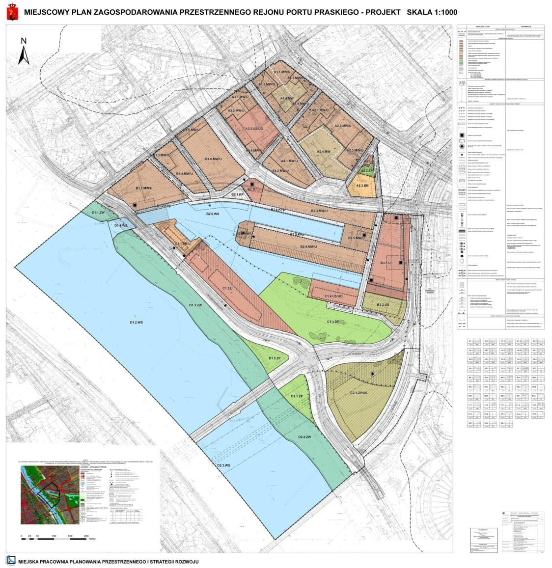 Stu dium z aspokojeni a potrze b r uchu pie szego or az tr an spor tu pu bliczne go w zwi ązku z re witalizac ją n abrzeży Wi sły 14 PORT PRASKI PROJEKT PLANU WYŁOŻONY DO WGLĄDU PUBLICZNEGO W OKRESIE