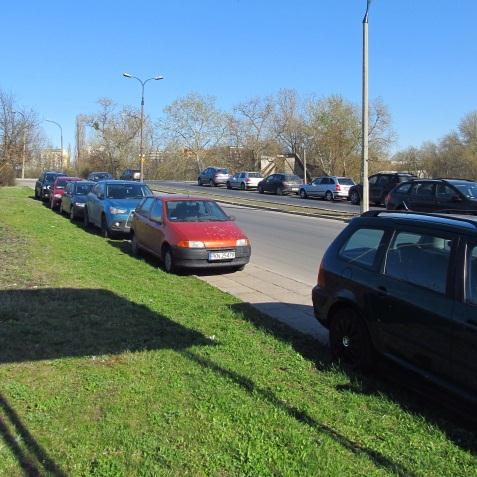 100 samochodów przy dostępnych 130 miejscach, a ok. 1/3 samochodów posiada abonament parkingowy. Na ul. Okrzei zorganizowanych jest ok.