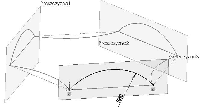 7. Rysunek 2.4.7 Szkic modelu krawędziowego na płaszczyźnie 2 7.