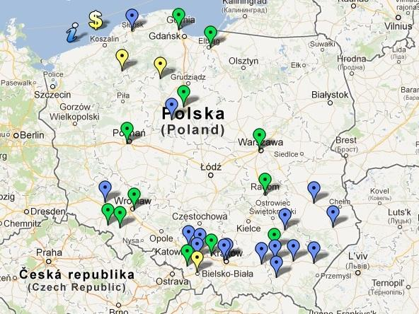 Mapa stacji CNG w Polsce Sieć stacji CNG w Polsce - 28 ogólnodostępnych stacji CNG w Polsce - 24 stacje Grupy Kapitałowej PGNiG SA - 4 stacje niezależne (Inowrocław, Kraków - Siewna,