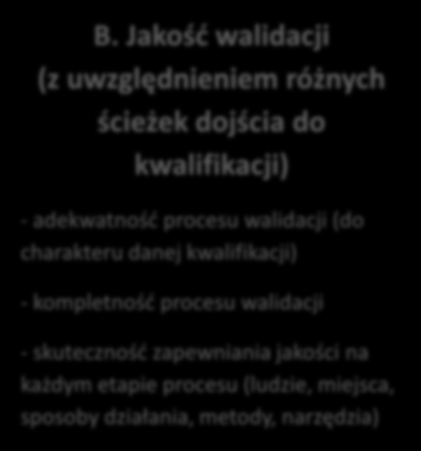 charakteru danej kwalifikacji) - kompletność procesu