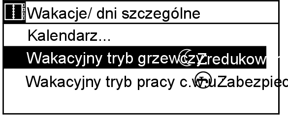 Á/Â w celu wybrania wymaganego wpisu. 15. Ã tyle razy, aż na wyświetlaczu pojawi się następujący komunikat. 6.