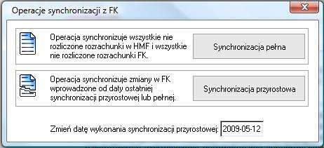 Dokumentacja wdrożeniowa 11 / 13 Daty i czasy ostatnich synchronizacji pełnej i przyrostowej (dotyczą nowych synchronizacji).