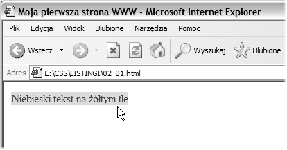 24 CSS Ć wiczenia pozostałych elementów. Z tej zalety wynika również największa wada tej metody zmiana wyglądu większej liczby elementów wymaga wprowadzania olbrzymiej ilości kodu.