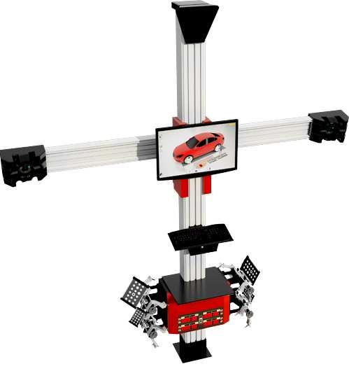 HWA-V18 / V58 urządzenie do pomiaru i regulacji geometrii kół 3D DOSTĘPNE MODELE Model V-18 ITS posiada manualną regulację wysokości belki pomiarowej.