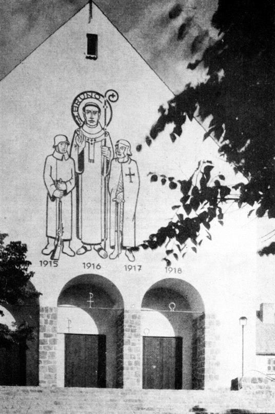 Miejsca pamięci świątynia Kościół katolicki konsekrowany w 1938 r. otrzymał nazwę St.-Bruno-Gedächtniskirche.