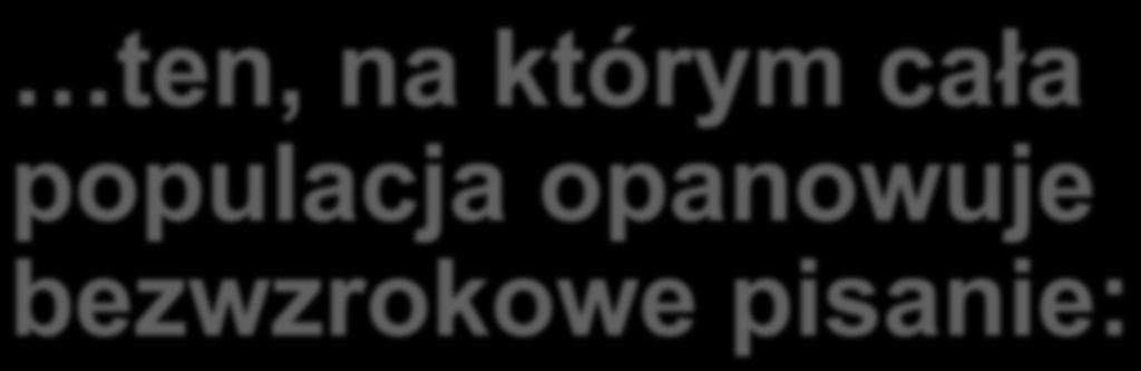 jest ten, na którym cała