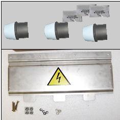 Coupling /Łączenie Sealing / Osłanianie Coupling Kit between two switchgear up to 4,5kV - 125A Zestaw do łączenia dwóch rozdzielnic, do 4,5