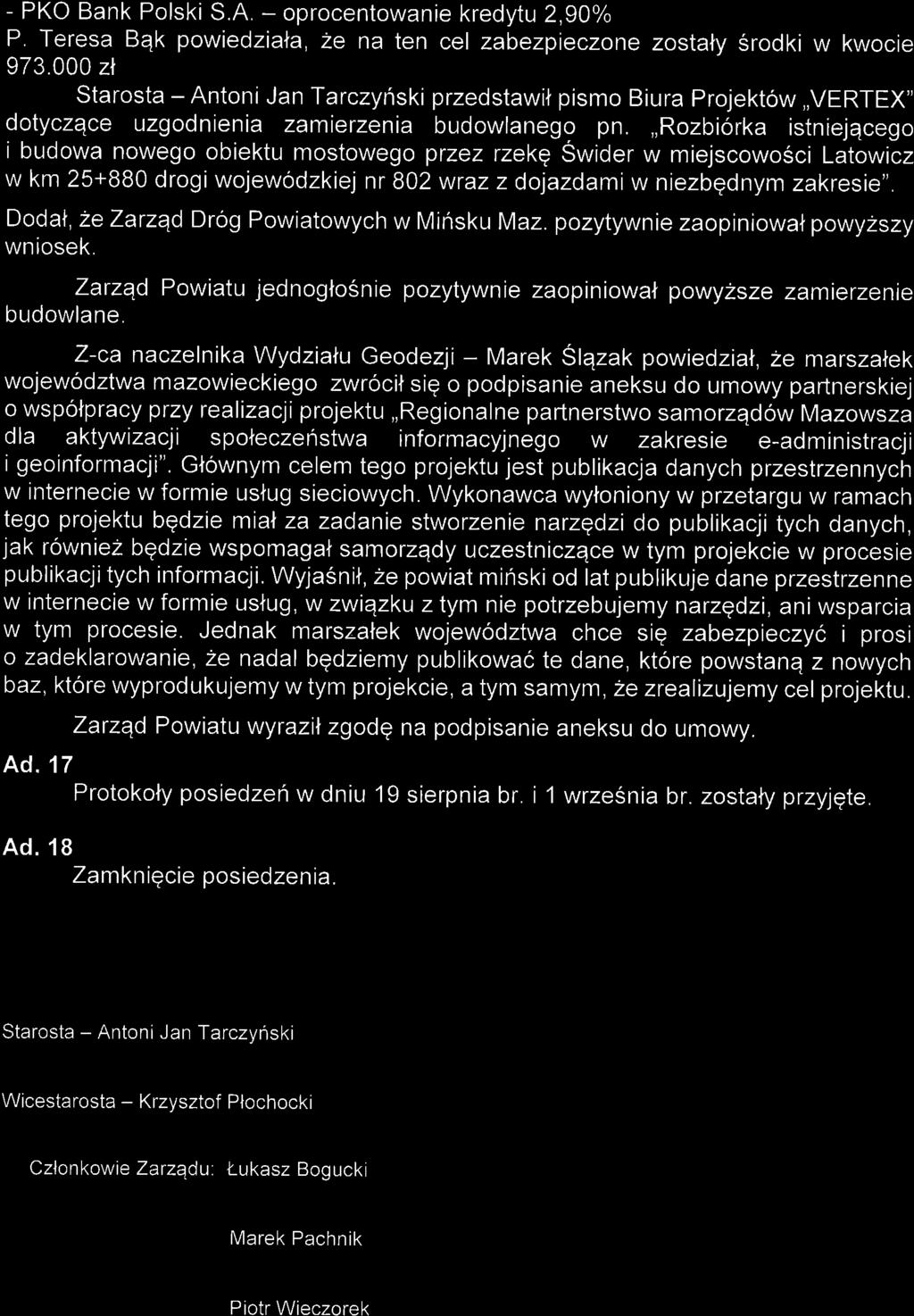 - PKO Bank Polski S.A. - oprocentowanie kredytu 2,gook P. Teresa Bqk powiedziala, 2e na ten cel zabezpieczone zostaty srodki w kwocie 973.