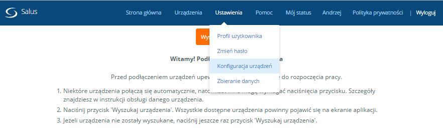 Konfiguracja urządzeń