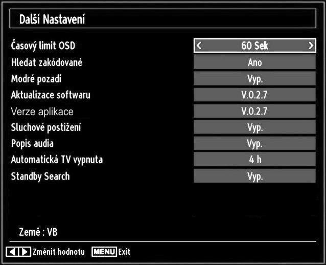 Pokud je nastaveno na MANUAL, lze změnit položku Časové pásmo (Time Zone): Nastavte Časové pásmo stisknutím nebo tlačítka. Použijte nebo pro změnu časového pásma mezi GMT-12 a GMT+12.