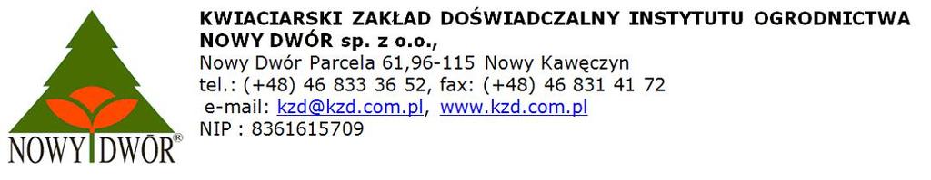 Oferta jesień 2015 drzewa nazwa wysokość pojemnik ACER CAMPESTRE 10/12;200-225 C 40 12/14;200-225 C 40 6/8;180-200 8/10;200-225 C 40 ACER NEGUNDO 16/18;250-275 ACER NEGUNDO 'AURATUM' 80-100 C 5 ACER