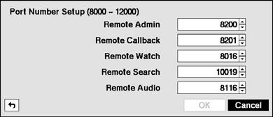 Nagrywarka cyfrowa UWAGA: Dla każdego programu związanego z systemem zdalnego zarządzania RAS lub usługą WebGuard (Admin (Administracja), Callback (Połączenie zwrotne), Watch (Monitorowanie), Search