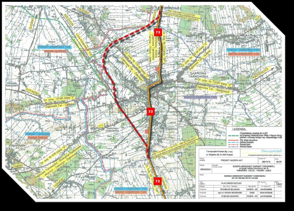 Długość : 6,9 km Koszt inwestycji : 114 500 000 zł Data ogłoszenia przetargu : 30.09.2015 r.