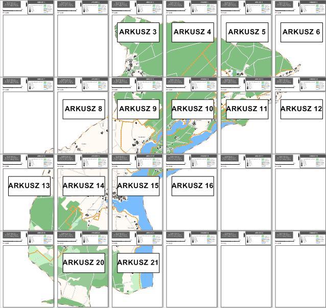 Mapa nr 1 Szczegółowa mapa rozmieszczenia wyrobów