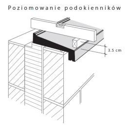 montażu podokienników ECOMUR typ EJ / EJH