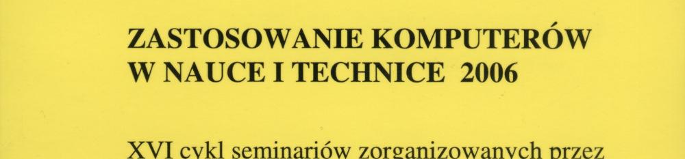 VI Krajowa Konferencja Elektroniki KKE 2007-12 14