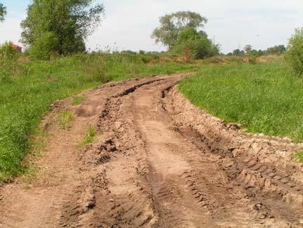 Całkowita długość dróg transportu rolnego dla gminy Oława, wynosi 844,48 km, natomiast ich gęstość 3,6 km/100 ha (tab. 26; rys. 23).