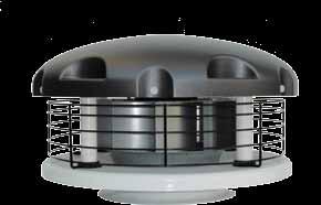 3. wentylator DACHOWY WD-EC Wentylatory dachowe typu WD-EC wyposażone zostały w silniki elektronicznie komutowane, jednofazowe 23V, 5Hz lub trójfazowe 3 x V, 5Hz o stopniu ochrony IP54.