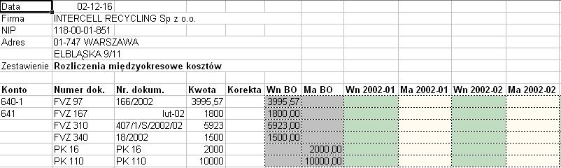 Zostanie otwarte okno z parametrami eksportu i wydruku. Rys.