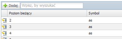 Po wpisaniu w tym polu ciągu liter lista jest automatycznie zawężana do tych pozycji, które