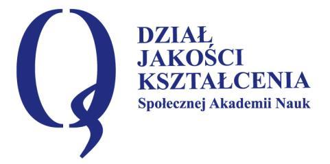 Biuletyn 7/2016, Łódź Wyniki badania jakości pracy kadry dydaktycznej i zajęć dydaktycznych prowadzonych na Wydziale Zarządzania, Wydziale Nauk Społecznych i Humanistycznych oraz na Wydziale Studiów